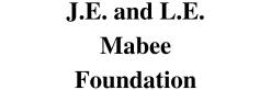 The JE and LE Mabee Foundation