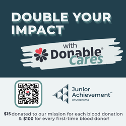 Donable Cares Gives Back to Junior Achievement of Oklahoma Tulsa